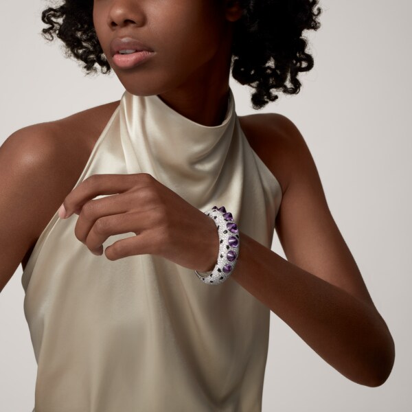 Clash [Un]limited Bracelet White gold, onyx, amethysts, diamonds
